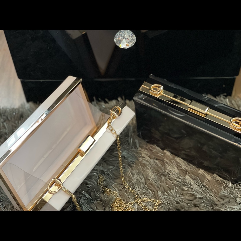 Two cross bag clutches